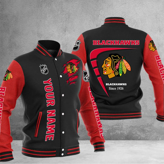 LIMITED EDITION - NEW PREMIUM NHL08 CBH CHICAGO BLACKHAWKS BASEBALL JACKET