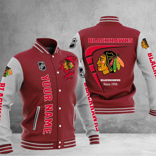 LIMITED EDITION - NEW PREMIUM NHL08 CBH CHICAGO BLACKHAWKS BASEBALL JACKET