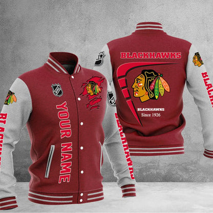 LIMITED EDITION - NEW PREMIUM NHL08 CBH CHICAGO BLACKHAWKS BASEBALL JACKET
