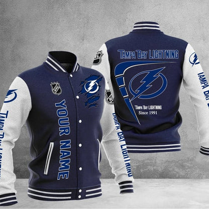 LIMITED EDITION - NEW PREMIUM NHL12 TPL TAMPA BAY LIGHTNING BASEBALL JACKET