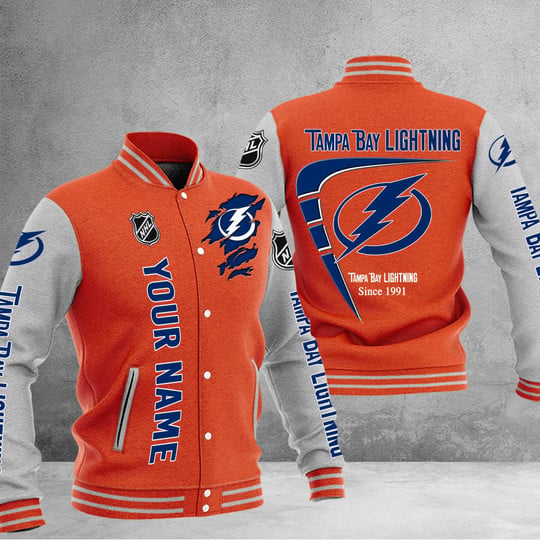 LIMITED EDITION - NEW PREMIUM NHL12 TPL TAMPA BAY LIGHTNING BASEBALL JACKET
