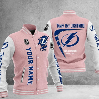 LIMITED EDITION - NEW PREMIUM NHL12 TPL TAMPA BAY LIGHTNING BASEBALL JACKET