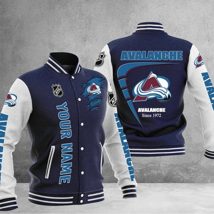 LIMITED EDITION - NEW PREMIUM NHL05 CAL COLORADO AVALANCHE BASEBALL JACKET