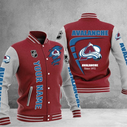 LIMITED EDITION - NEW PREMIUM NHL05 CAL COLORADO AVALANCHE BASEBALL JACKET