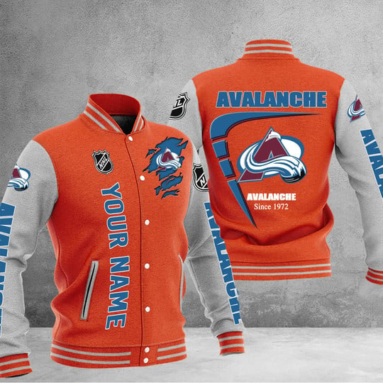 LIMITED EDITION - NEW PREMIUM NHL05 CAL COLORADO AVALANCHE BASEBALL JACKET