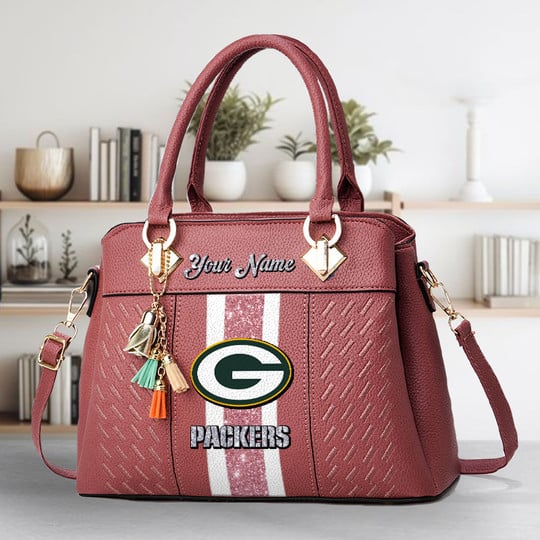 LIMITED EDITION - NEW CUSTOMIZED NFL08 GBP GREEN BAY PACKERS ZIP HANDBAG MULTICOLOR