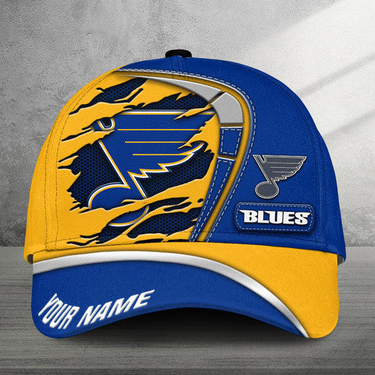 LIMITED EDITION - NEW CUSTOMIZED NHL14 SLB ST. LOUIS BLUES CLASSIC CAP