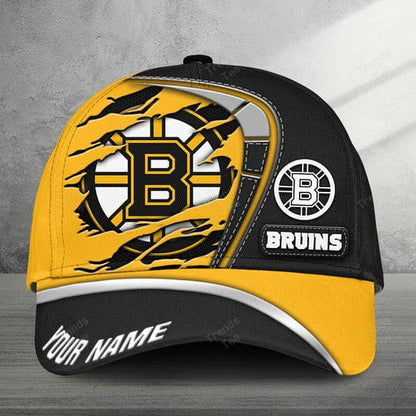 LIMITED EDITION - NEW CUSTOMIZED NHL02 BTB BOSTON BRUINS CLASSIC CAP
