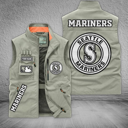 LIMITED EDITION - NEW CUSTOMIZED MLB14 SMS SEATTLE MARINERS SLEEVELESS VEST