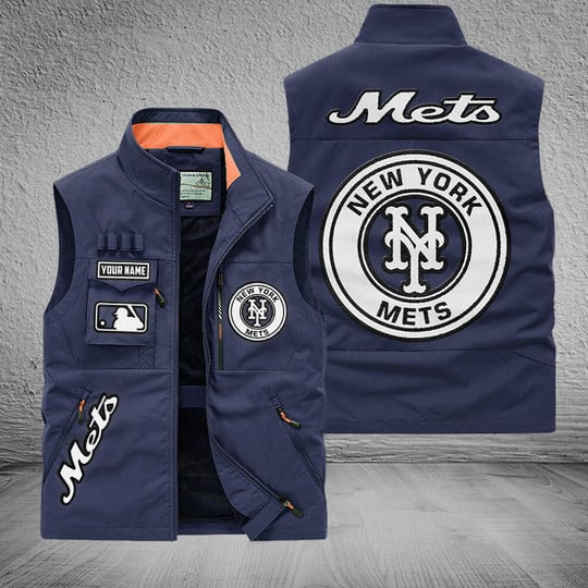 LIMITED EDITION - NEW CUSTOMIZED MLB17 NYM NEW YORK METS SLEEVELESS VEST