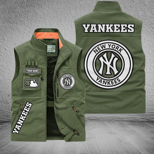 LIMITED EDITION - NEW CUSTOMIZED MLB01 NYY NEW YORK YANKEES SLEEVELESS VEST