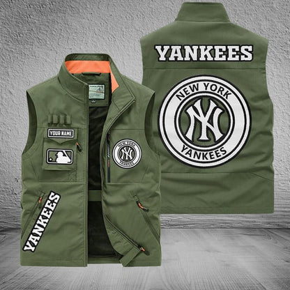 LIMITED EDITION - NEW CUSTOMIZED MLB01 NYY NEW YORK YANKEES SLEEVELESS VEST