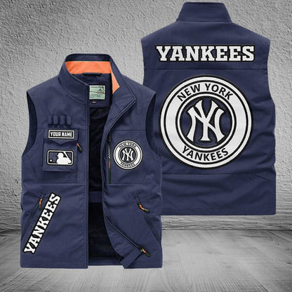 LIMITED EDITION - NEW CUSTOMIZED MLB01 NYY NEW YORK YANKEES SLEEVELESS VEST