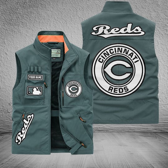 LIMITED EDITION - NEW CUSTOMIZED MLB05 CRS CINCINNATI REDS SLEEVELESS VEST
