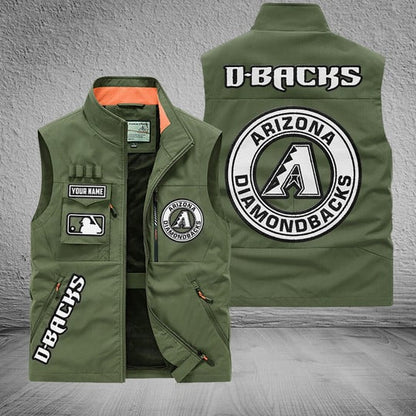 LIMITED EDITION - NEW CUSTOMIZED MLB07 ADS ARIZONA DIAMONDBACKS SLEEVELESS VEST