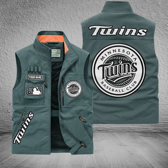 LIMITED EDITION - NEW CUSTOMIZED MLB22 MTS MINNESOTA TWINS SLEEVELESS VEST
