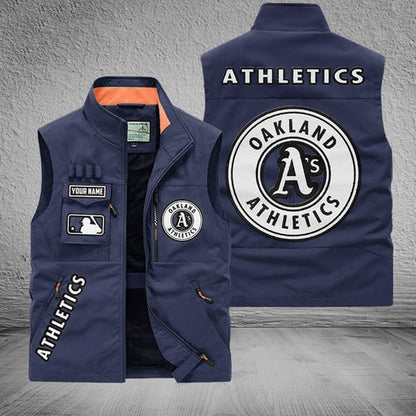 LIMITED EDITION - NEW CUSTOMIZED MLB23 OAS OAKLAND ATHLETICS SLEEVELESS VEST