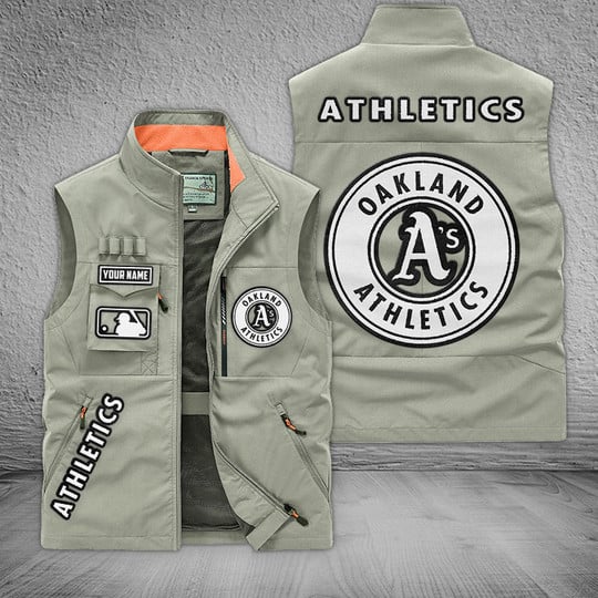 LIMITED EDITION - NEW CUSTOMIZED MLB23 OAS OAKLAND ATHLETICS SLEEVELESS VEST