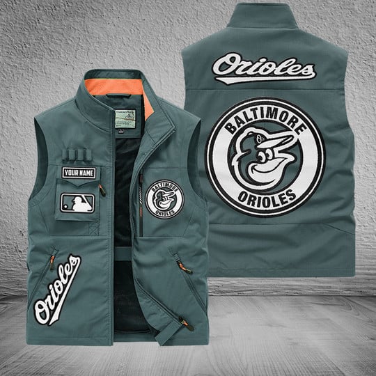 LIMITED EDITION - NEW CUSTOMIZED MLB25 BOS BALTIMORE ORIOLES SLEEVELESS VEST