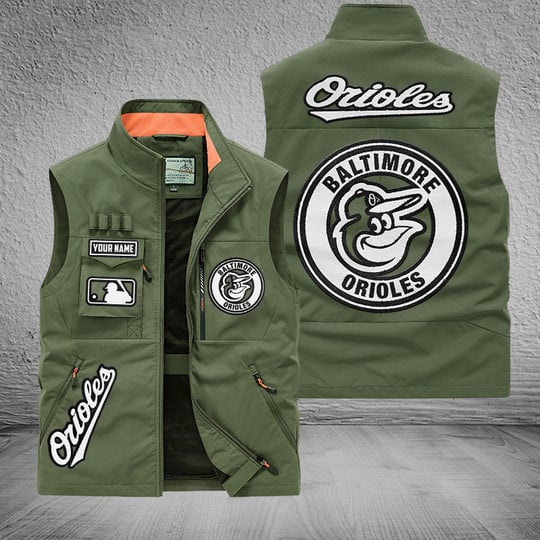 LIMITED EDITION - NEW CUSTOMIZED MLB25 BOS BALTIMORE ORIOLES SLEEVELESS VEST