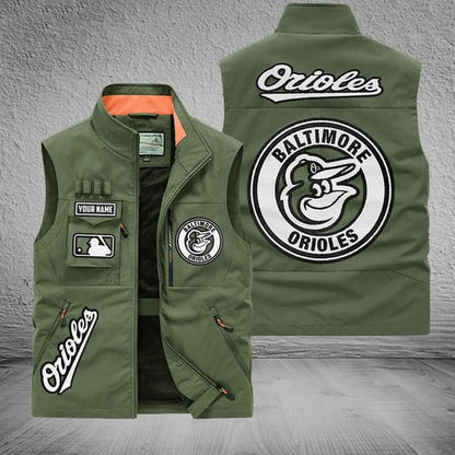 LIMITED EDITION - NEW CUSTOMIZED MLB25 BOS BALTIMORE ORIOLES SLEEVELESS VEST