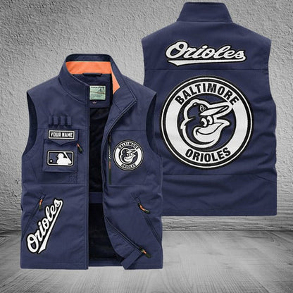 LIMITED EDITION - NEW CUSTOMIZED MLB25 BOS BALTIMORE ORIOLES SLEEVELESS VEST