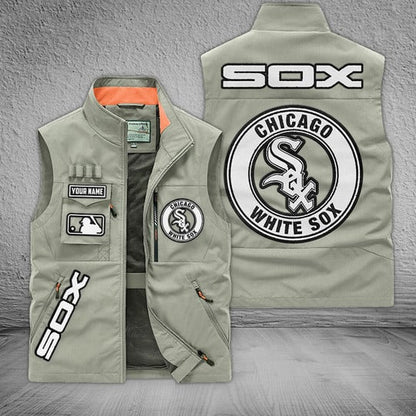 LIMITED EDITION - NEW CUSTOMIZED MLB26 CWS CHICAGO WHITE SOX SLEEVELESS VEST