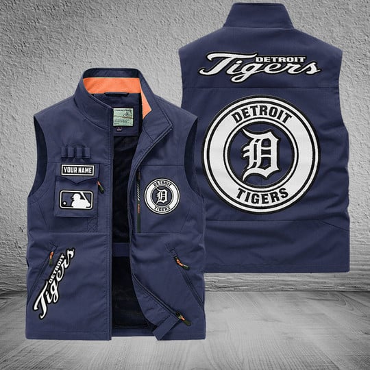 LIMITED EDITION - NEW CUSTOMIZED MLB16 DTS DETROIT TIGERS SLEEVELESS VEST