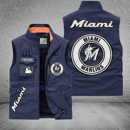 LIMITED EDITION - NEW CUSTOMIZED MLB20 MMS MIAMI MARLINS SLEEVELESS VEST