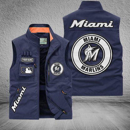 LIMITED EDITION - NEW CUSTOMIZED MLB20 MMS MIAMI MARLINS SLEEVELESS VEST