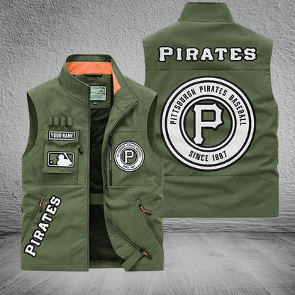 LIMITED EDITION - NEW CUSTOMIZED MLB29 PHP PITTSBURGH PIRATES SLEEVELESS VEST
