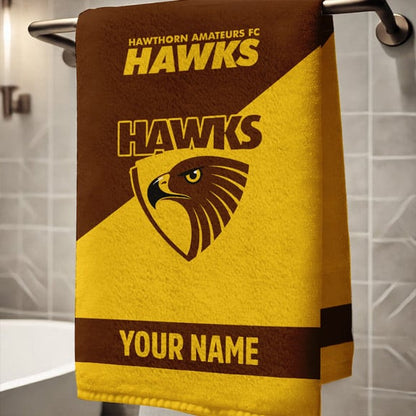 LIMITED EDITION - NEW 10 HTH PERSONALIZED BATH TOWEL GIFT FOR FANS