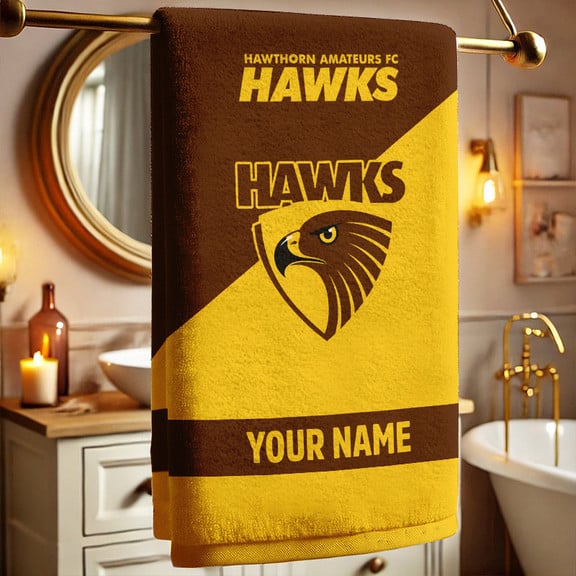 LIMITED EDITION - NEW 10 HTH PERSONALIZED BATH TOWEL GIFT FOR FANS