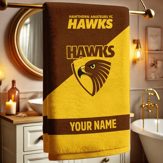 LIMITED EDITION - NEW 10 HTH PERSONALIZED BATH TOWEL GIFT FOR FANS
