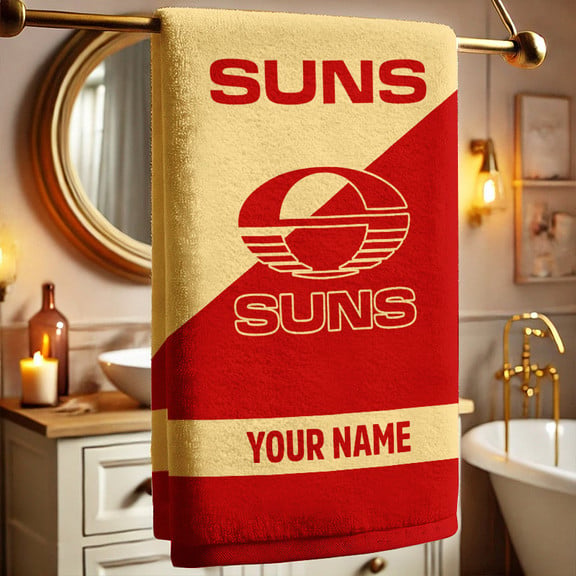 LIMITED EDITION - NEW 18 GCS PERSONALIZED BATH TOWEL GIFT FOR FANS
