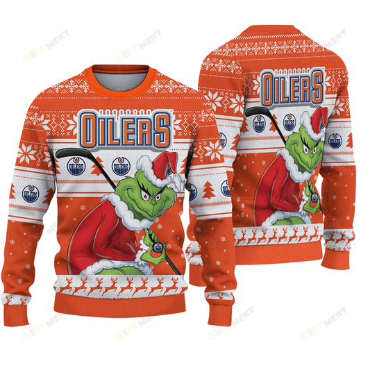 LIMITED EDITION - NEW CUSTOMIZED NHL03 EMO EDMONTON OILERS UGLY SWEATER