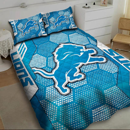 LIMITED EDITION - NEW PREMIUM NFL04 DTL DETROIT LIONS BEDDING SET