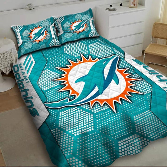 LIMITED EDITION - NEW PREMIUM NFL19 MDP MIAMI DOLPHINS BEDDING SET