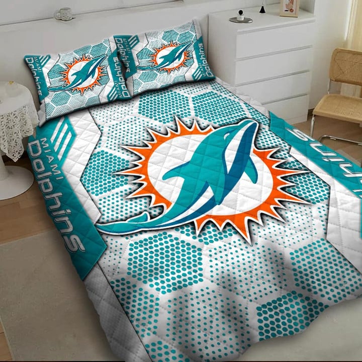 LIMITED EDITION - NEW PREMIUM NFL19 MDP MIAMI DOLPHINS BEDDING SET
