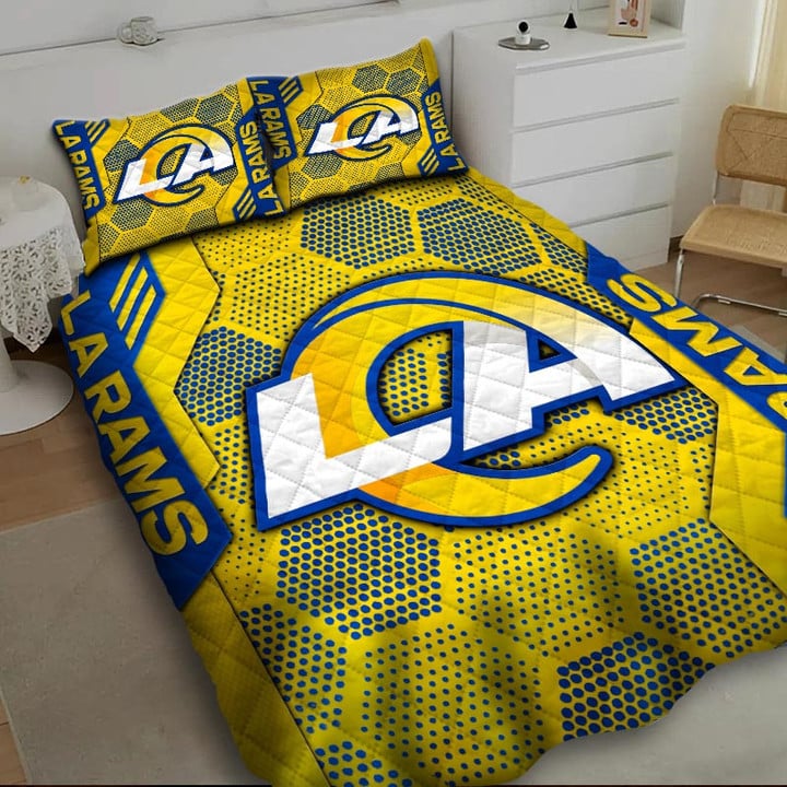 LIMITED EDITION - NEW PREMIUM NFL22 LAR LOS ANGELES RAMS BEDDING SET