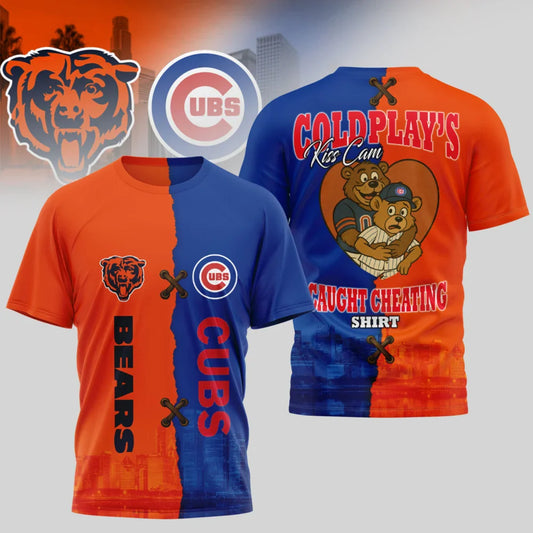 LIMITED EDITION - NEW CUSTOMIZED NFL26 CCB CHICAGO BEARS x MLB04 CCS CHICAGO CUBS UNISEX T-SHIRT, POLO, HOODIE & JACKETS