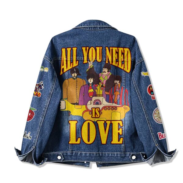 NEW PREMIUM THE BEATLES UNISEX DENIM JACKET