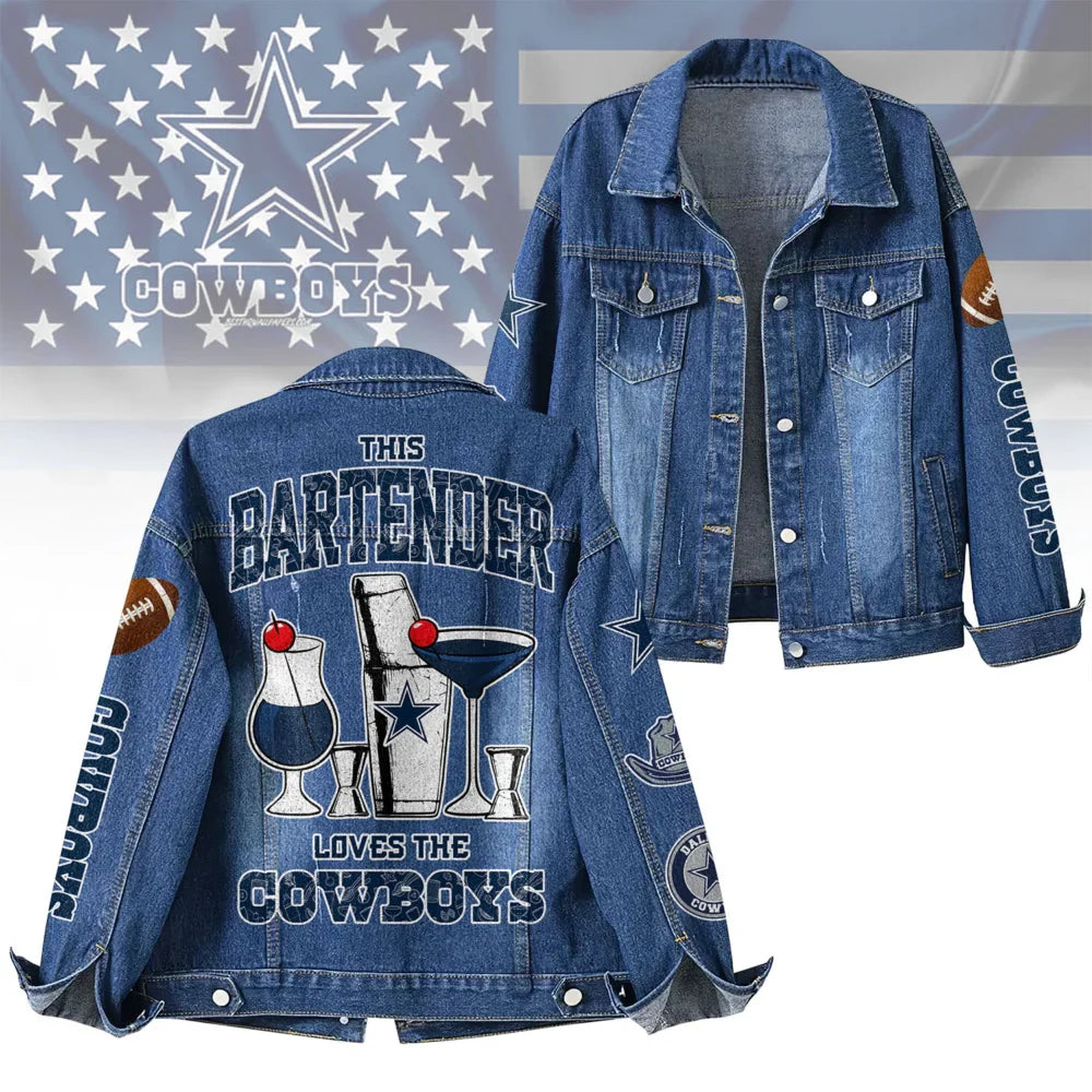 LIMITED EDITION - NEW PREMIUM NFL21 DCB DALLAS COWBOYS DENIM JACKET