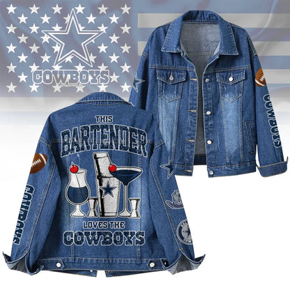LIMITED EDITION - NEW PREMIUM NFL21 DCB DALLAS COWBOYS DENIM JACKET