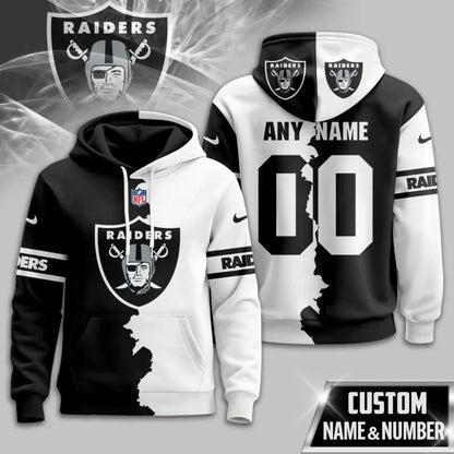 LIMITED EDITION - NEW CUSTOMIZED NFL07 LVR LAS VEGAS RAIDERS UNISEX T-SHIRT, POLO, HOODIE & JACKETS