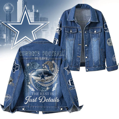 LIMITED EDITION - NEW PREMIUM NFL21 DCB DALLAS COWBOYS DENIM JACKET