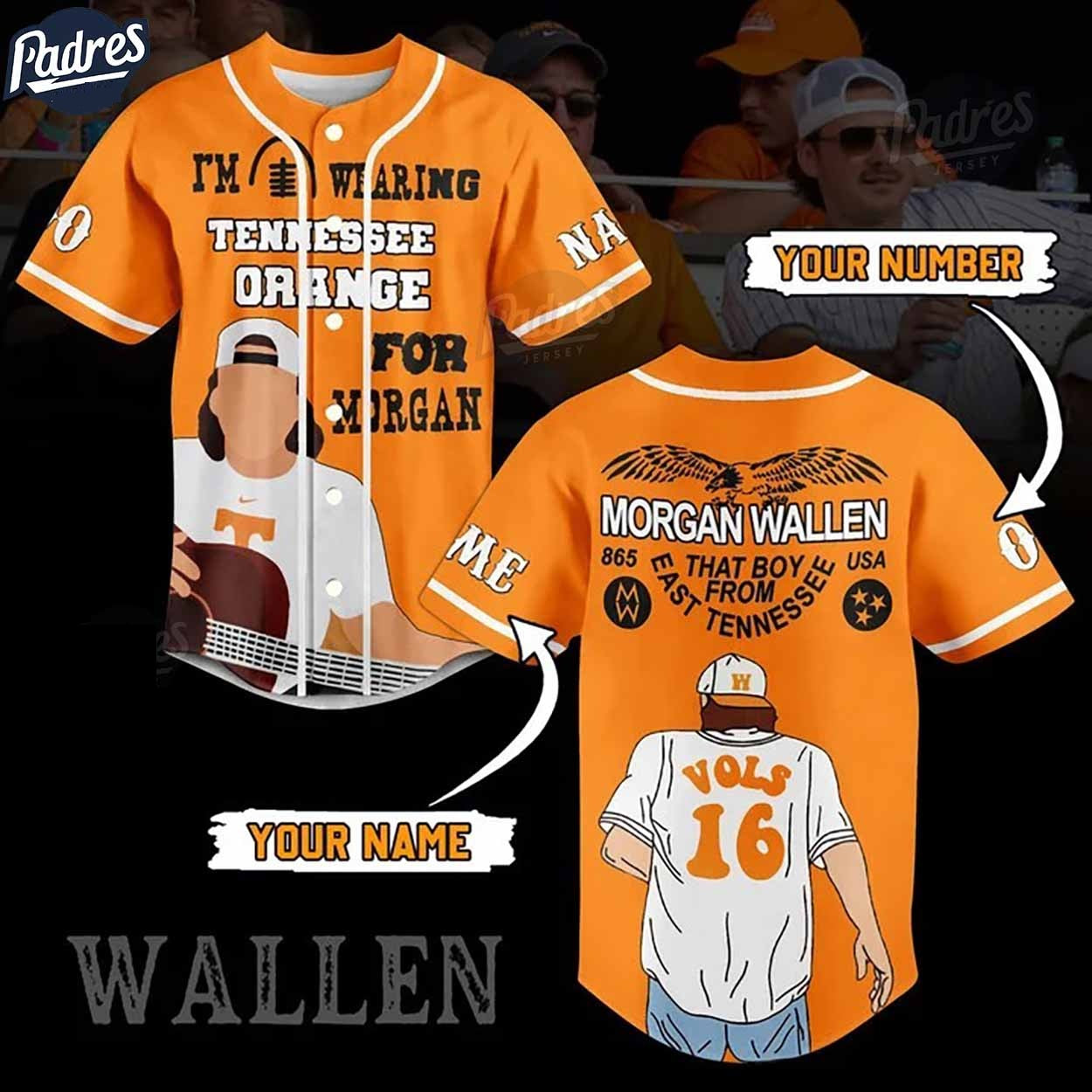 Morgan Wallen Baseball Jersey