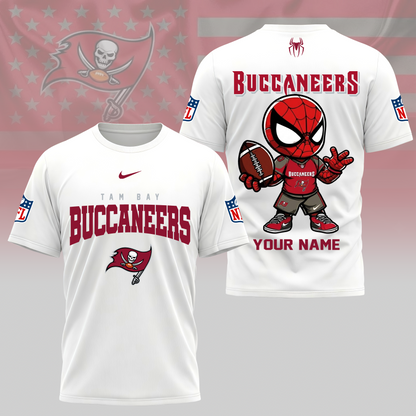 LIMITED EDITION - NEW CUSTOMIZED NFL10 TBB TAMPA BAY BUCCANEERS SPIDER HERO 3D SHIRT