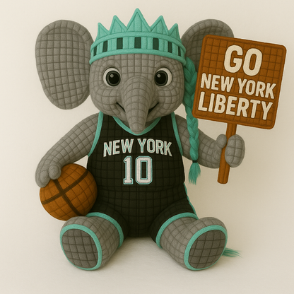 LIMITED EDITION - WNBA 01 NYL NEW YORK LIBERTY HANDMADE CROCHET
