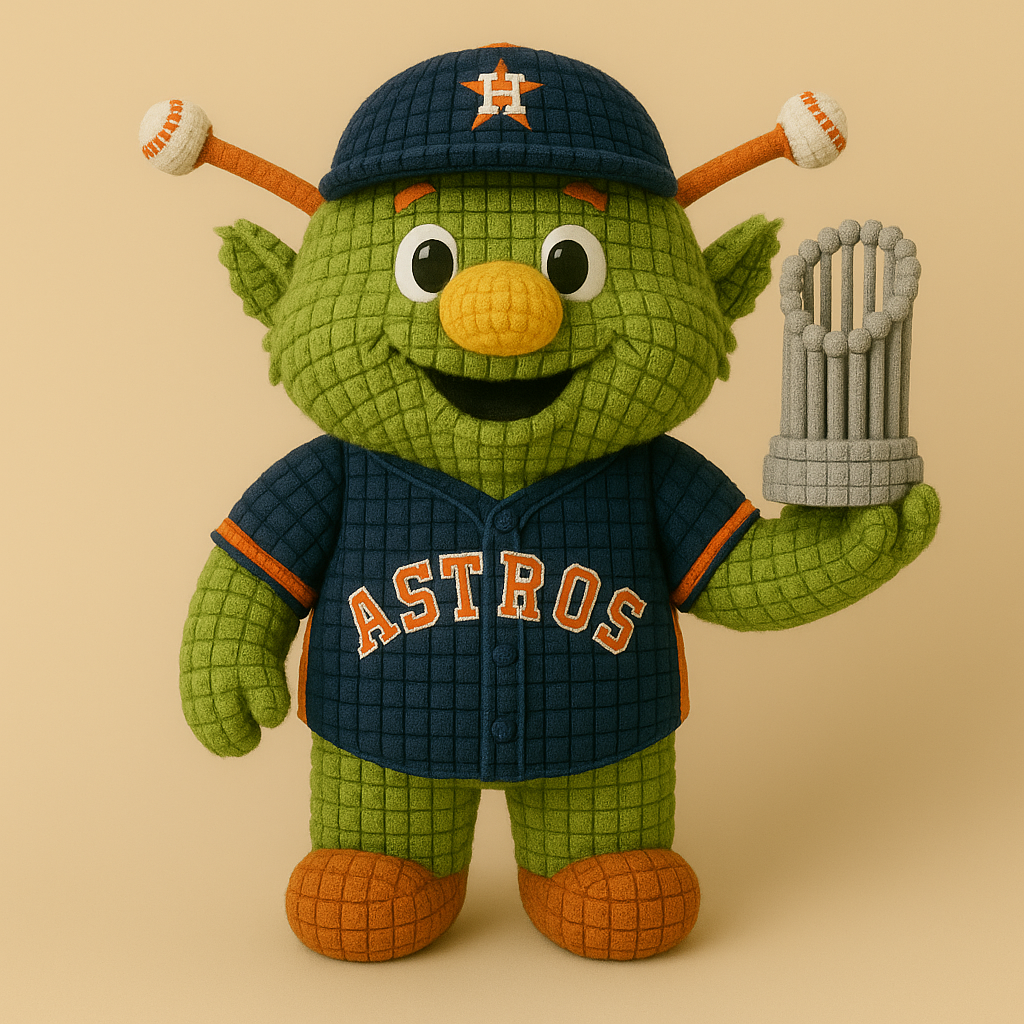 LIMITED EDITION - MLB 06 HTA HOUSTON ASTROS HANDMADE CROCHET